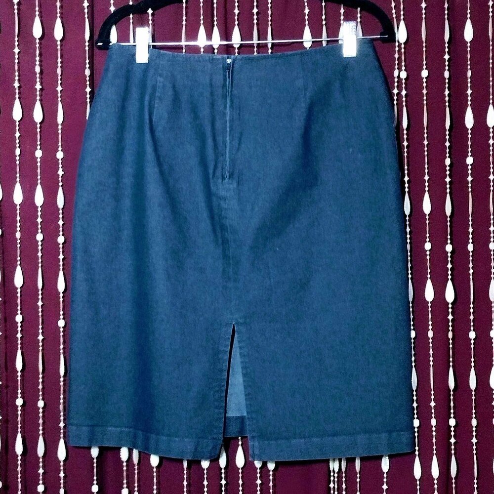 Size 10 Dockers Blue Jean Denim Skirt
